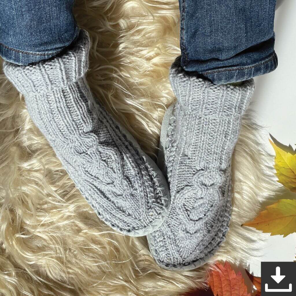 Schoeller + Stahl Pattern Hüttenschuhe Zopfmuster Strickanleitung - Schoeller + Stahl (PDF) bei bei bei bei Lieblingsgarn