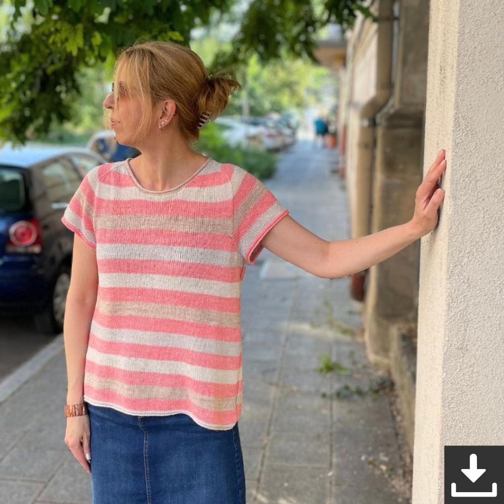 Christina Körber-Reith Tammi Tee Shirt Strickanleitung - Christina Körber-Reith (PDF) bei bei bei bei Lieblingsgarn