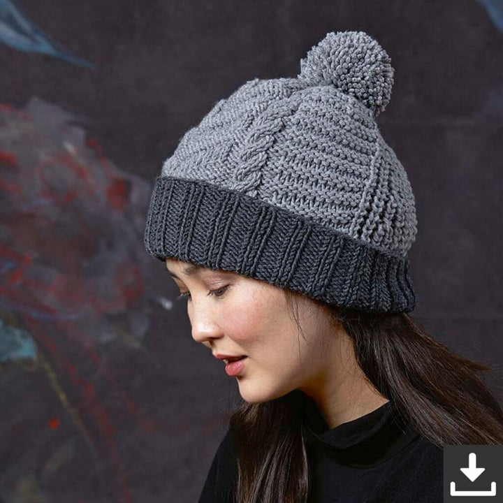 Lang Yarns Pattern Strukturmuster Mütze Strickanleitung - Lang Yarns (PDF) bei bei bei bei Lieblingsgarn