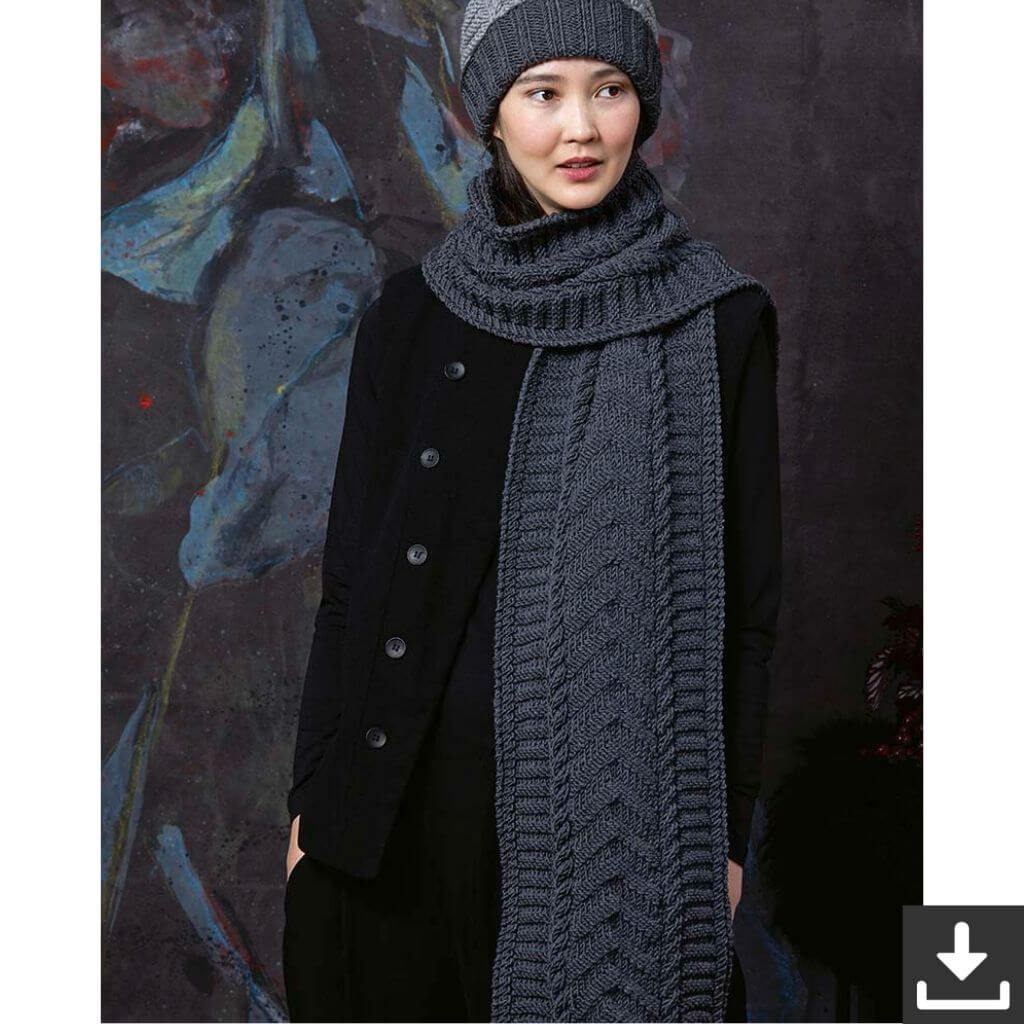 Lang Yarns Pattern Strukturmuster Schal Strickanleitung - Lang Yarns (PDF) bei bei bei bei Lieblingsgarn