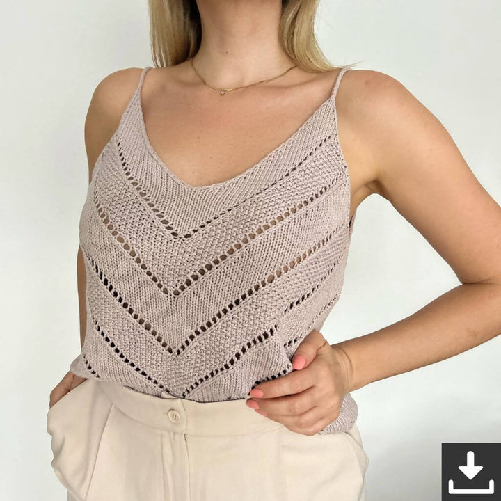 Rita Koch Summer Lines Top Strickanleitung - Rita Koch (PDF) bei bei bei bei Lieblingsgarn
