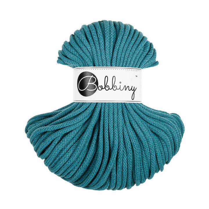 Bobbiny Premium Kordel 5 mm x 50 m, Farbe Teal – Baumwolle bei Lieblingsgarn