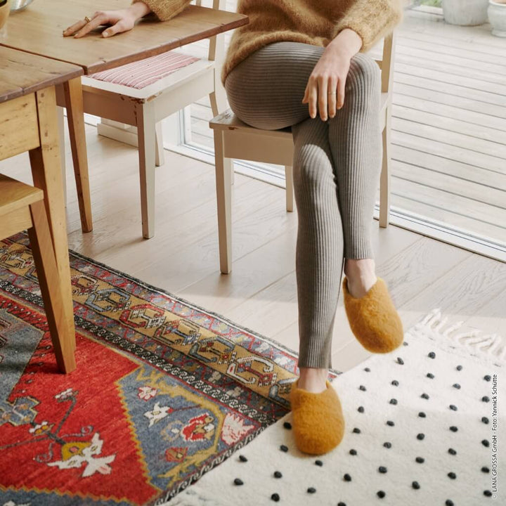Lana Grossa Pattern Teppich aus Filzwolle Strickset - Lana Grossa (PDF) Lieblingsgarn