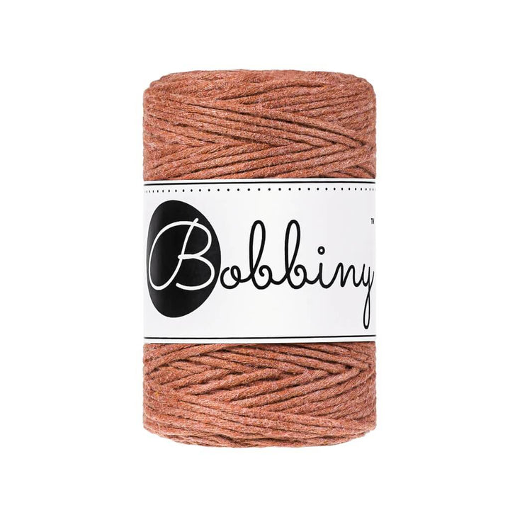 Bobbiny Makramee Garn 1,5 mm, Farbe Terracotta – Baumwolle bei Lieblingsgarn