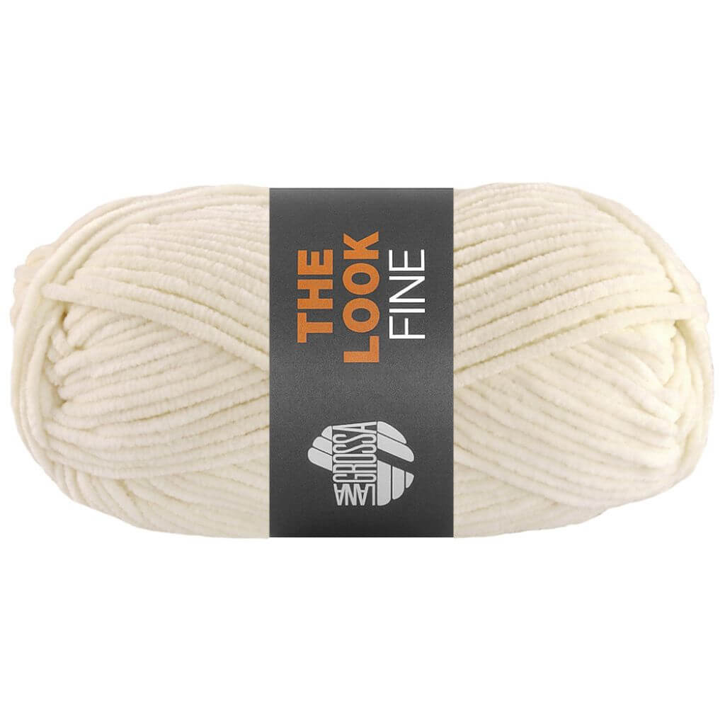 Lana Grossa The Look Fine, Farbe 102 Creme – Synthetik bei Lieblingsgarn