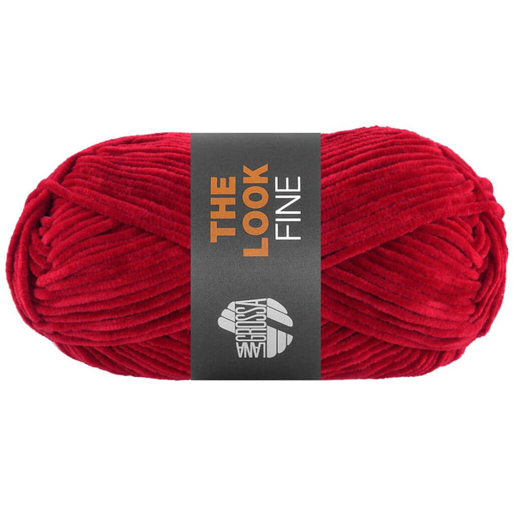 Lana Grossa The Look Fine, Farbe 107 Kirschrot – Synthetik bei Lieblingsgarn