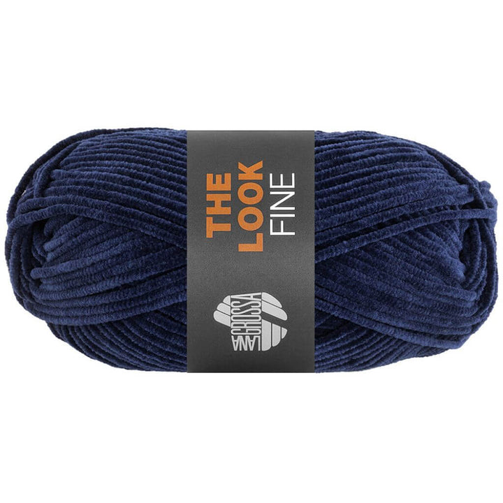 Lana Grossa The Look Fine, Farbe 117 Dunkelblau – Synthetik bei Lieblingsgarn