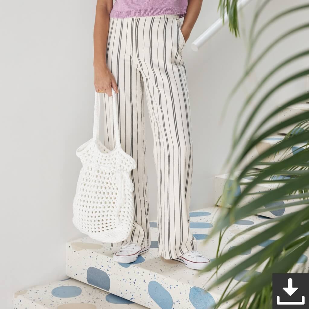 Lana Grossa Pattern Tasche im Lochmuster Häkelset - Lana Grossa (PDF) bei bei bei bei bei bei bei Lieblingsgarn