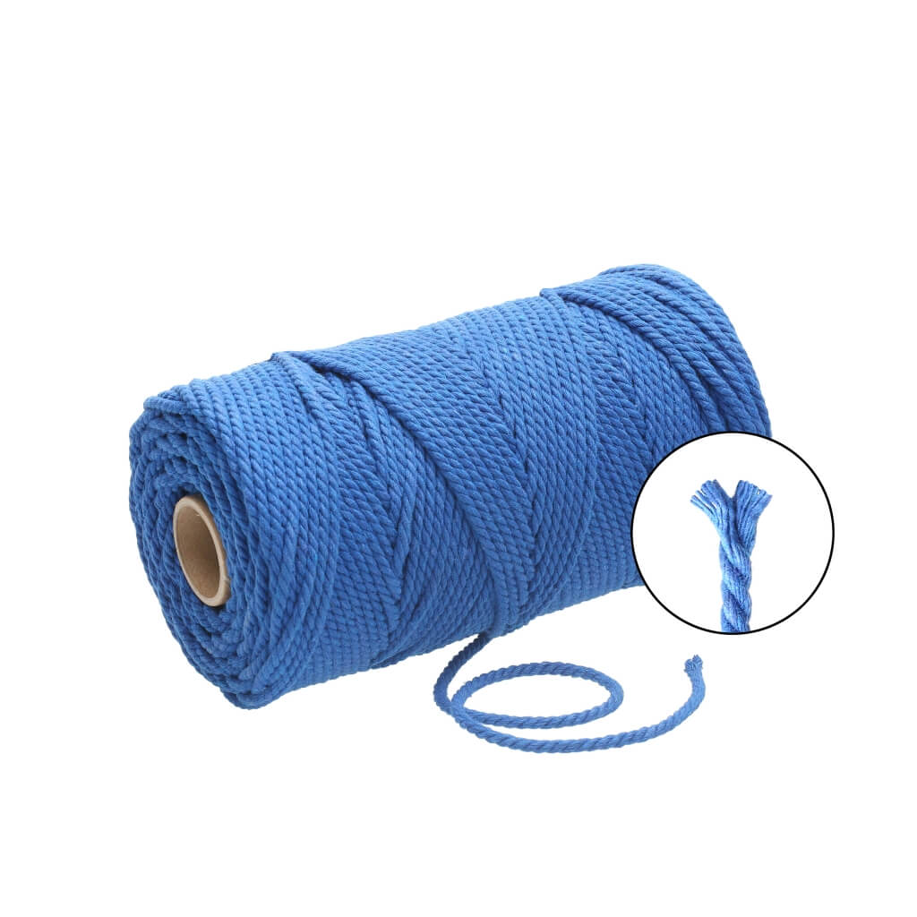 Lieblingsgarn Makramee Royal Blue Filani Lieblingsgarn - Makramee Garn 3 mm x 120 m gedreht Lieblingsgarn