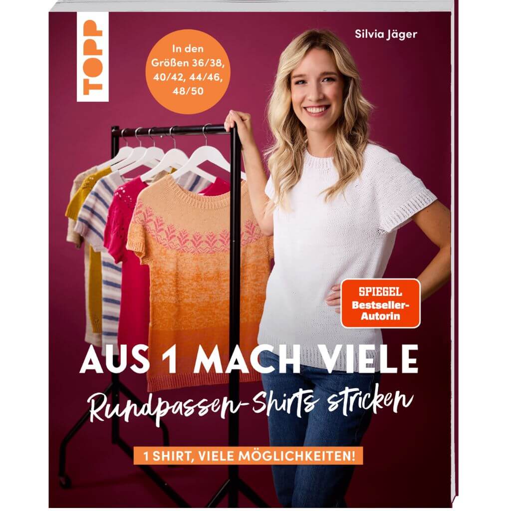 Topp TOPP Buch Aus 1 mach viele. Rundpassen-Shirts stricken bei bei bei bei Lieblingsgarn