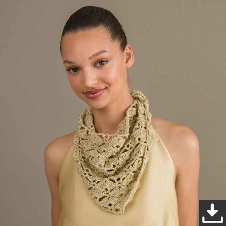 Lana Grossa Pattern Tuch Modell 2 Glitzer-Häkeltuch Häkelanleitung - Lana Grossa (PDF) bei bei bei bei bei bei Lieblingsgarn