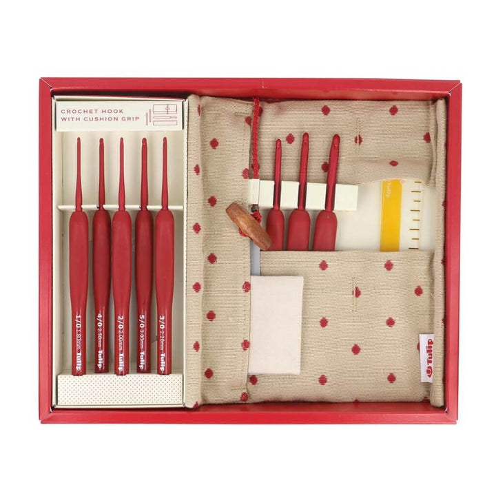 Tulip ETIMO Red Häkelnadel mit Softgriff Set bei bei bei bei Lieblingsgarn