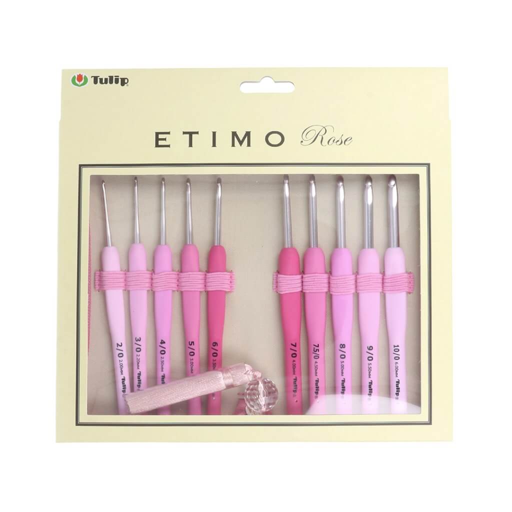 Tulip ETIMO Rose Häkelnadel mit Softgriff Set bei bei bei bei bei bei bei bei Lieblingsgarn
