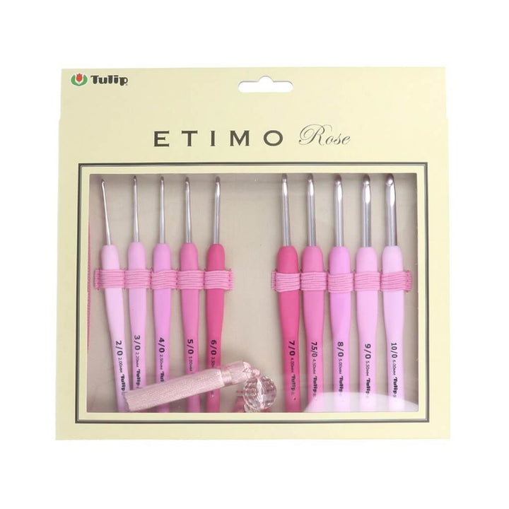 Tulip ETIMO Rose Häkelnadel mit Softgriff Set bei bei bei bei bei bei bei bei Lieblingsgarn