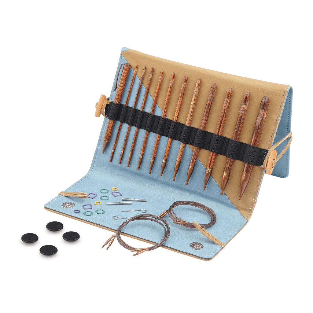KnitPro Ginger Tunesisches Häkelnadelset - austauschbare Häkelnadeln bei bei bei bei Lieblingsgarn