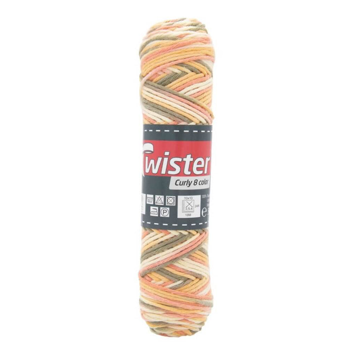 Twister Curly 8F Color 50g, Farbe 105 Sand/Rost/Braun – Baumwolle bei Lieblingsgarn