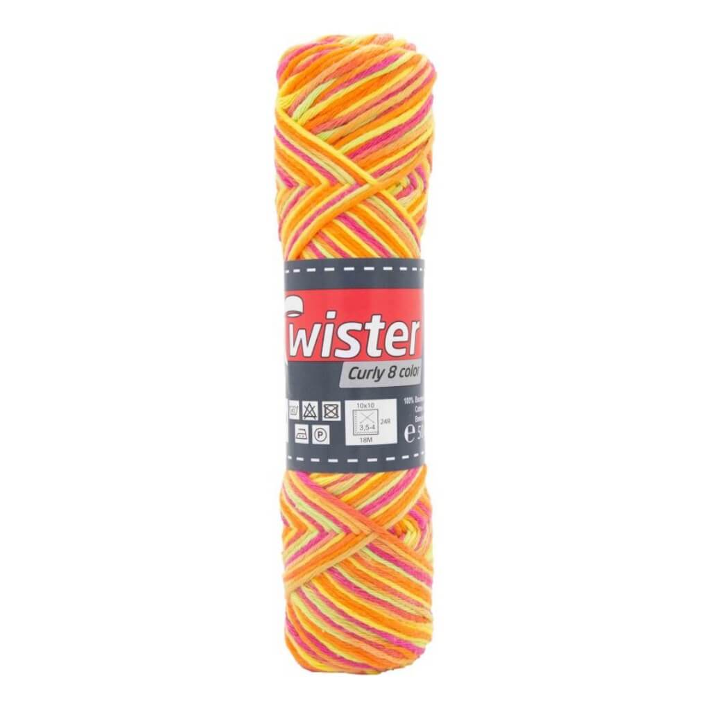 Twister Curly 8F Color 50g, Farbe 108 Neon – Baumwolle bei Lieblingsgarn