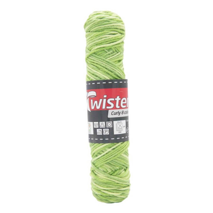 Twister Curly 8F Color 50g, Farbe 109 Grün/Oliv – Baumwolle bei Lieblingsgarn