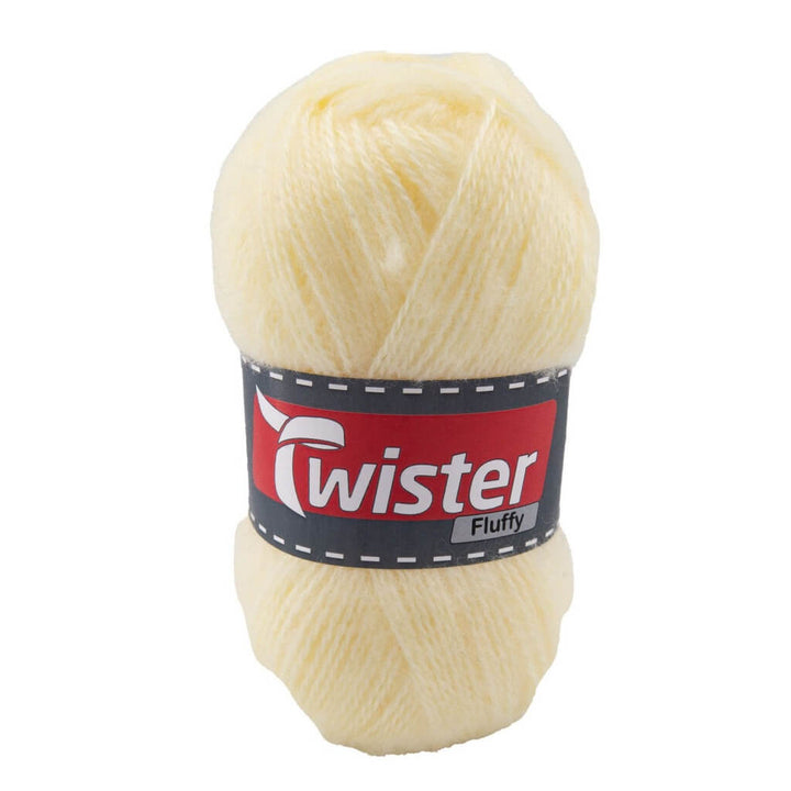Twister Fluffy 50g - flauschige Wolle, Farbe 20 Natur – Acryl bei Lieblingsgarn
