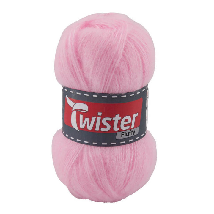 Twister Fluffy 50g - flauschige Wolle, Farbe 31 Rosa – Acryl bei Lieblingsgarn