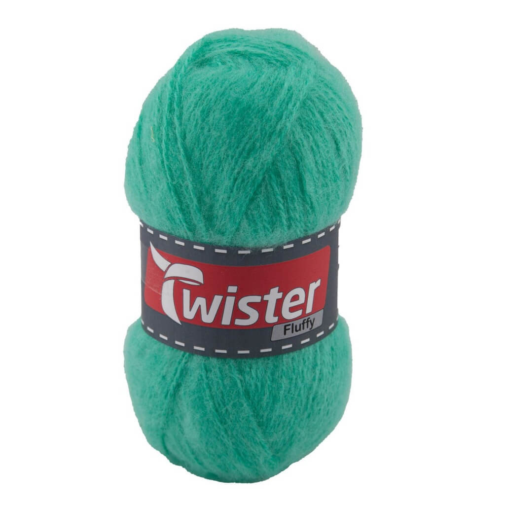 Twister Fluffy 50g - flauschige Wolle, Farbe 72 Smaragd Grün – Acryl bei Lieblingsgarn