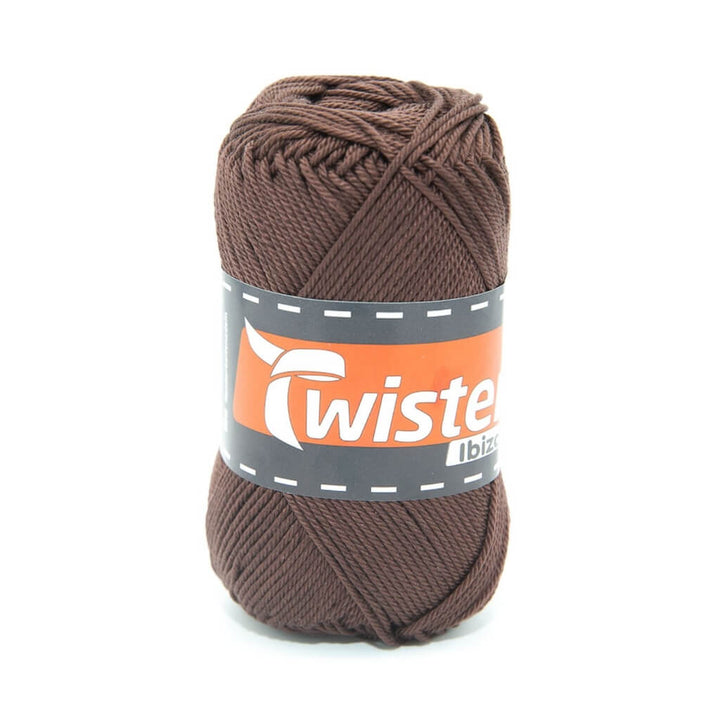 Twister Ibiza Uni, Farbe 88 Kaffee – Baumwolle bei Lieblingsgarn