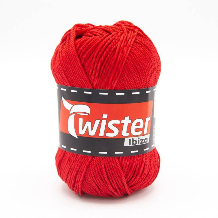Twister Ibiza Uni, Farbe 35 Rot – Baumwolle bei Lieblingsgarn