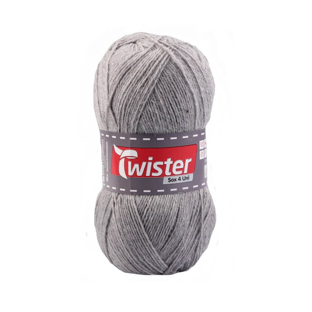Twister Sox 100g Uni - Sockenwolle, Farbe 13 Hellgrau – Polyamid und Schurwolle bei Lieblingsgarn