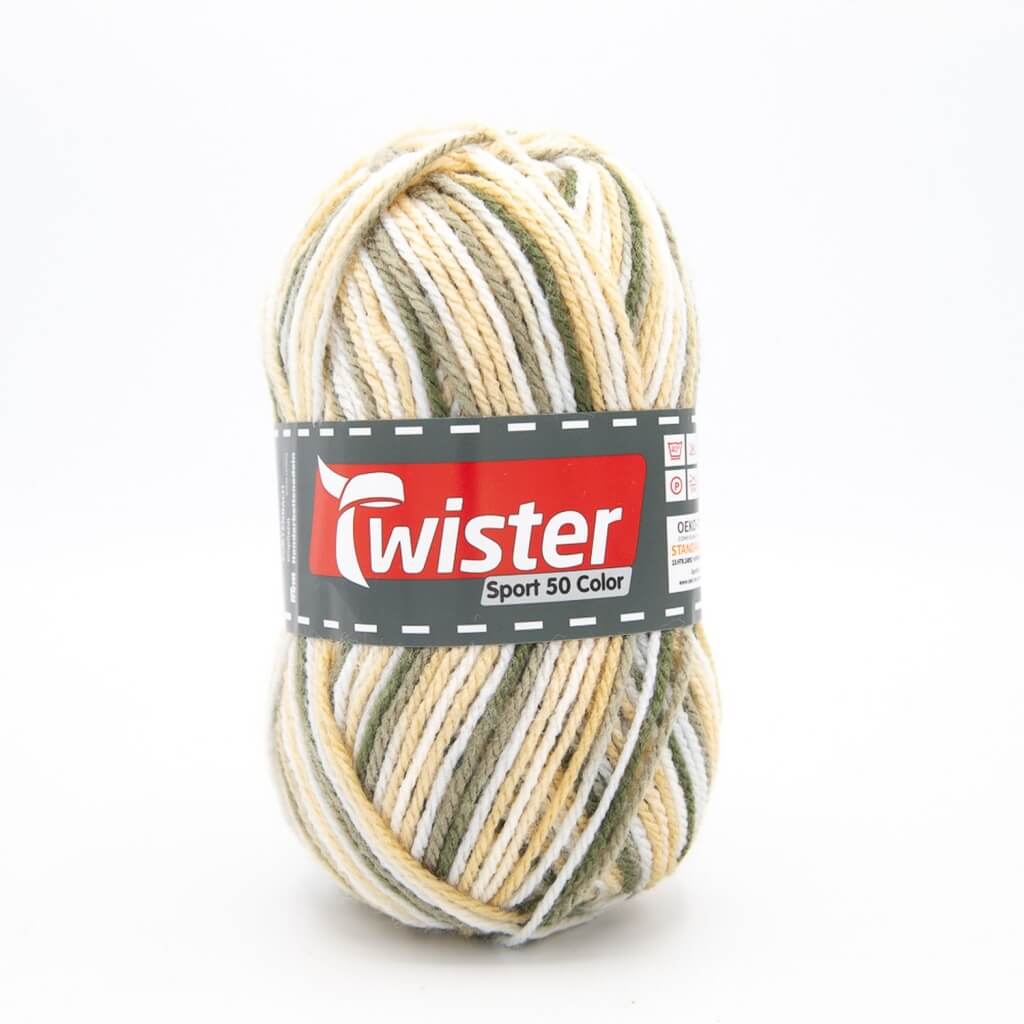 Twister Sport 50 Color, Farbe 06 Beige/Grau – Polyacryl bei Lieblingsgarn