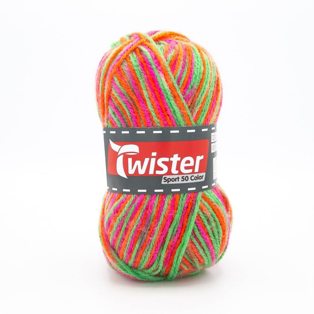Twister Sport 50 Color, Farbe 07 Neon Mix – Polyacryl bei Lieblingsgarn