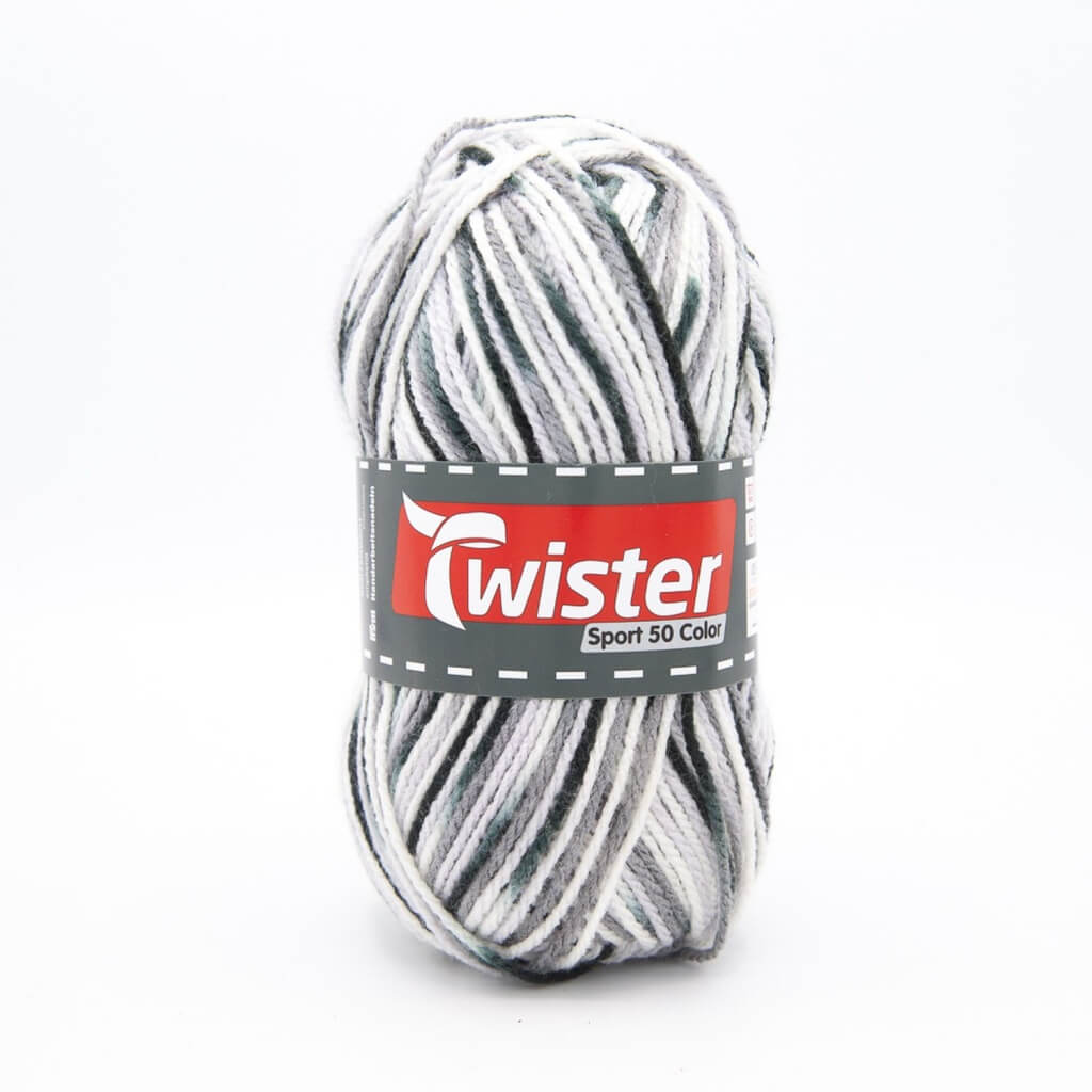 Twister Sport 50 Color, Farbe 10 Grau/Anthrazit – Polyacryl bei Lieblingsgarn
