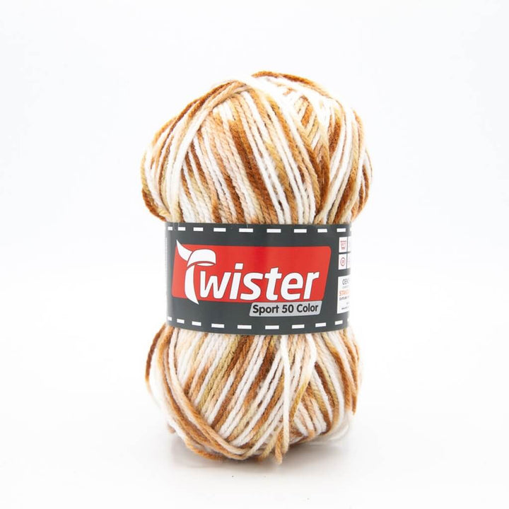 Twister Sport 50 Color, Farbe 11 Camel/Braun – Polyacryl bei Lieblingsgarn