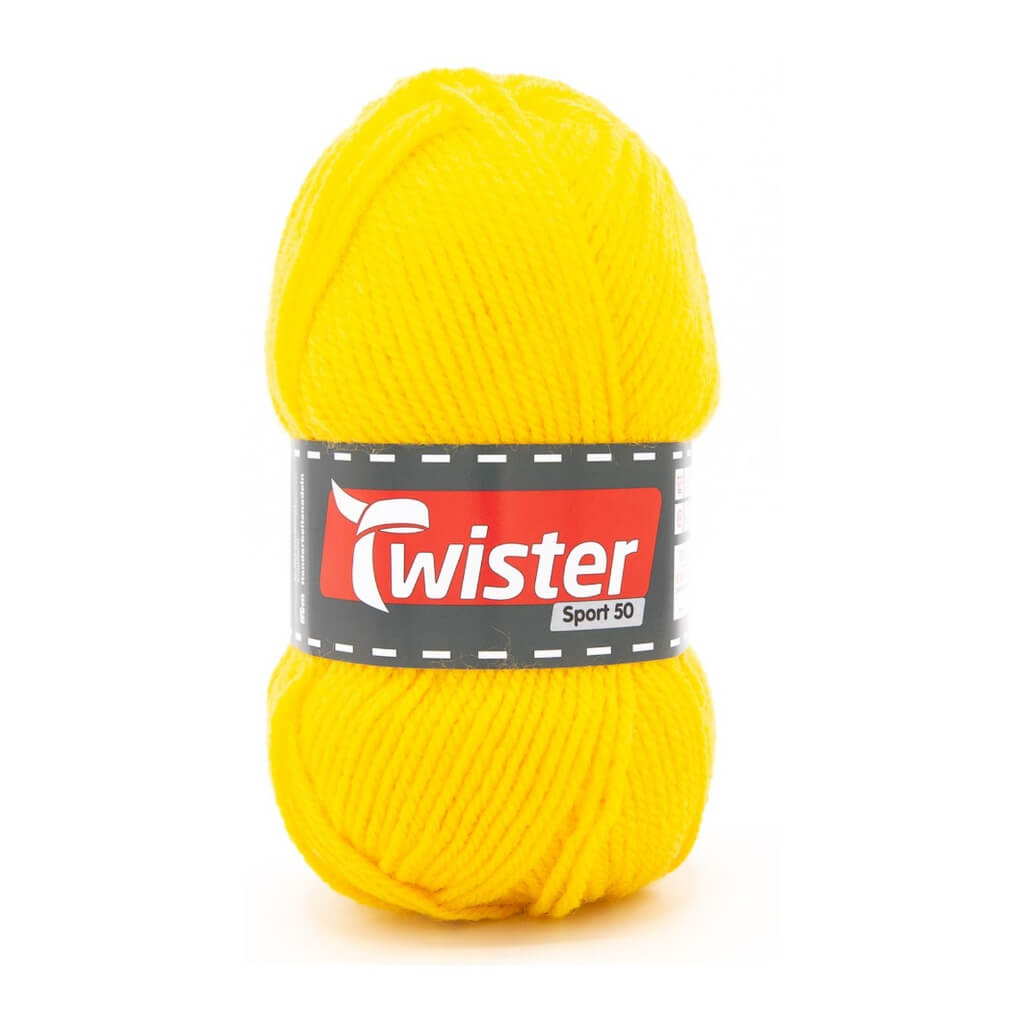 Twister Sport 50, Farbe 22 Gelb – Polyacryl bei Lieblingsgarn