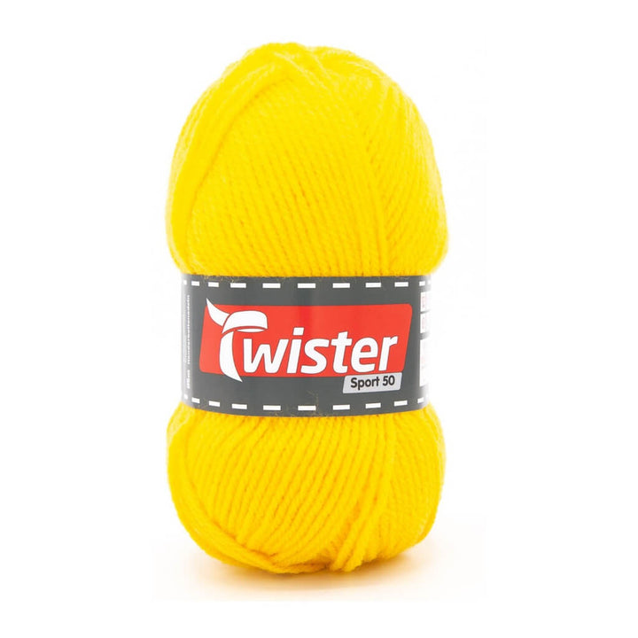 Twister Sport 50, Farbe 22 Gelb – Polyacryl bei Lieblingsgarn