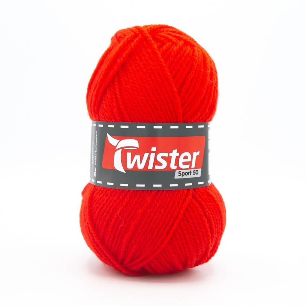 Twister Sport 50, Farbe 35 Rot – Polyacryl bei Lieblingsgarn