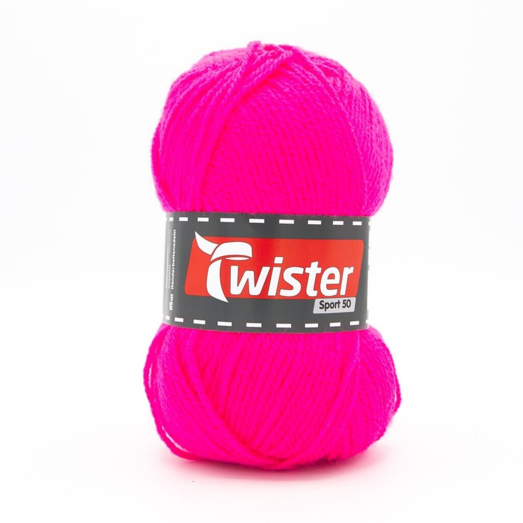 Twister Sport 50, Farbe 37 Neonpink – Polyacryl bei Lieblingsgarn