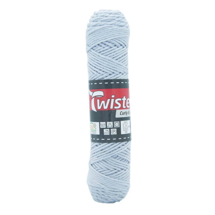 Twister Curly 8 50g - Topflappengarn, Farbe 12 Silber – Baumwolle bei Lieblingsgarn