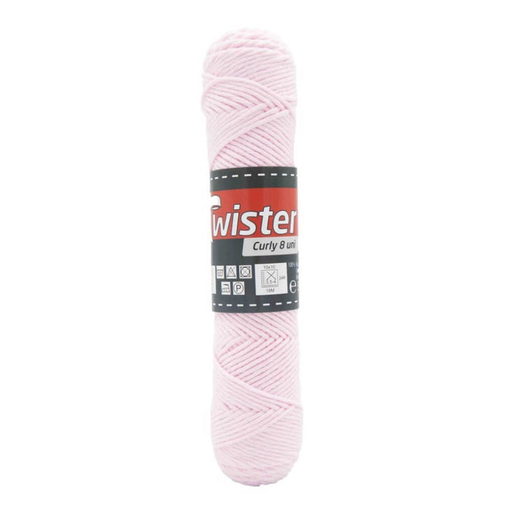 Twister Curly 8 50g - Topflappengarn, Farbe 30 Rosa – Baumwolle bei Lieblingsgarn