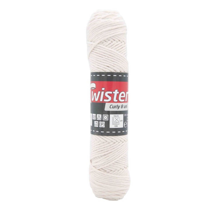 Twister Curly 8 50g - Topflappengarn, Farbe 20 Natur – Baumwolle bei Lieblingsgarn