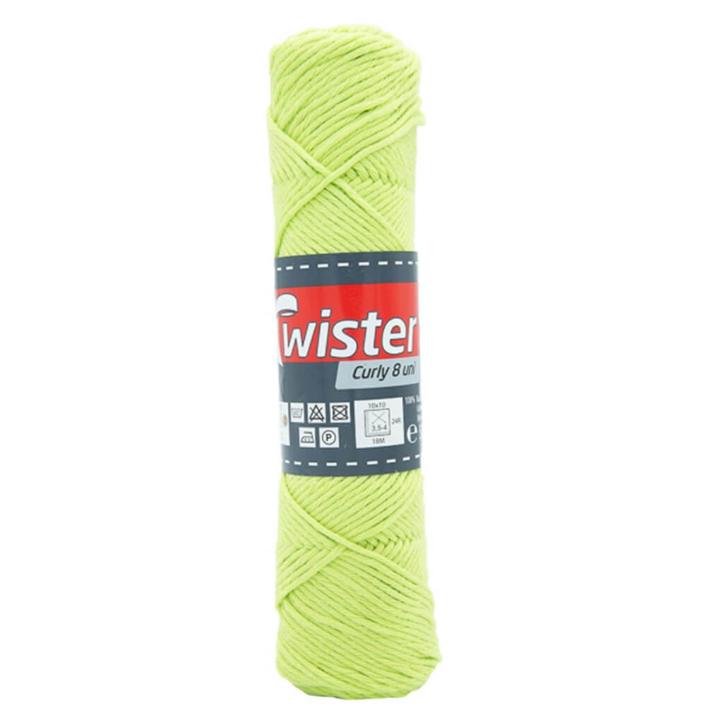 Twister Curly 8 50g - Topflappengarn, Farbe 71 Pistazie – Baumwolle bei Lieblingsgarn
