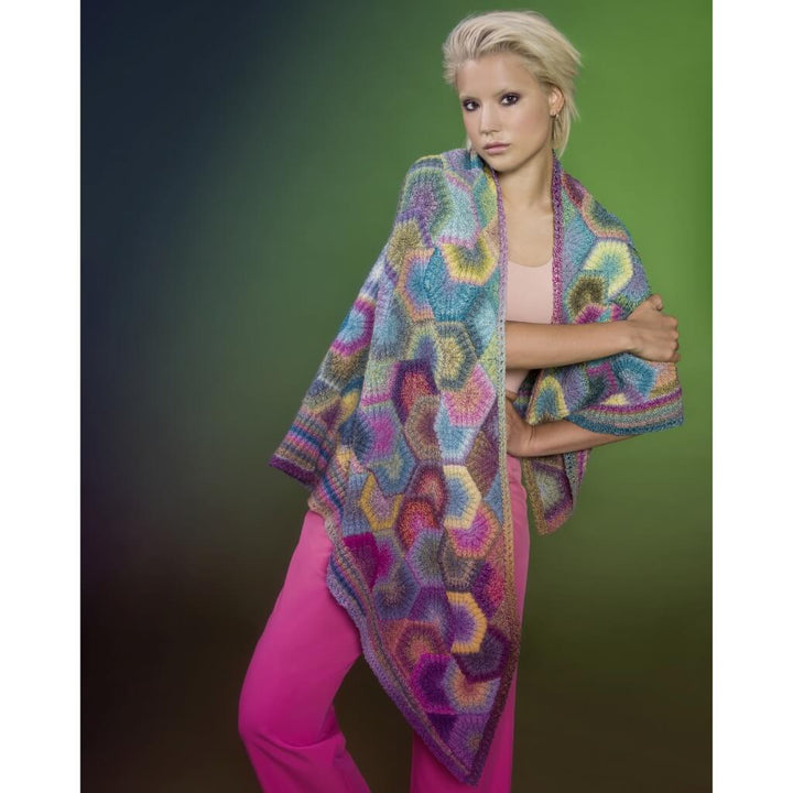 Schoppel Wolle Umhang Hexagon Pinwheel Strickanleitung - Schoppel Design (Heft) bei bei bei bei Lieblingsgarn