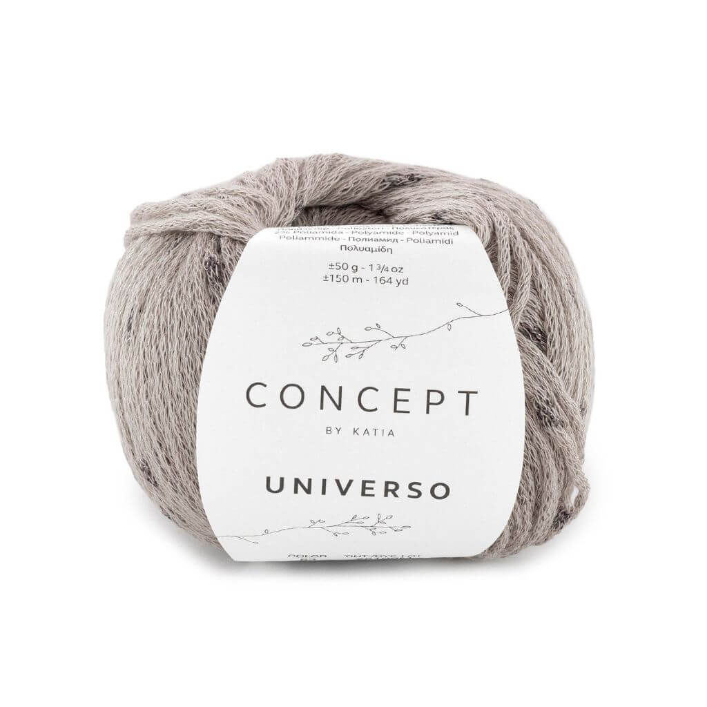 Katia Concept Universo, Farbe 53 Steingrau Silber – Synthetik und Viskose bei Lieblingsgarn