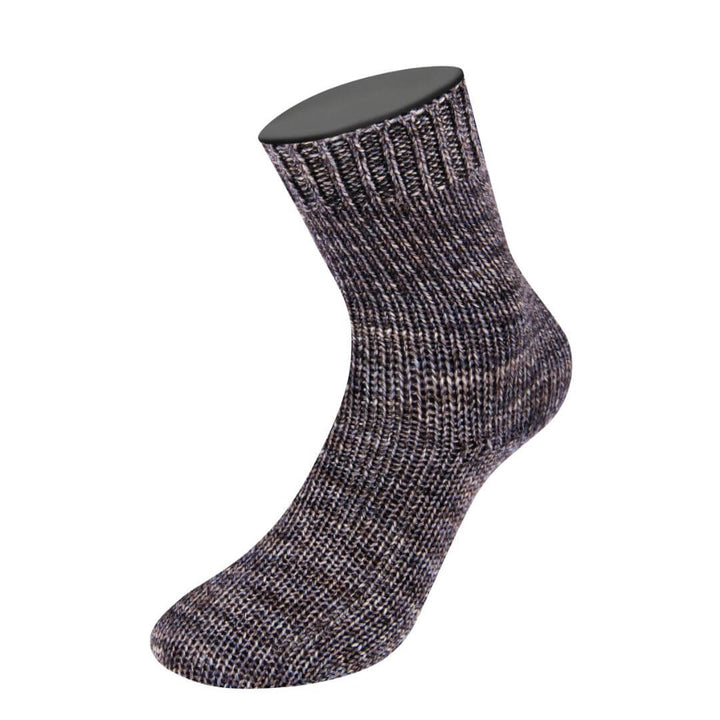 Lana Grossa Vintage Socks, Farbe 1010 Graubeige/Dunkelgrau/Graubraun meliert – Schurwolle und Synthetik bei Lieblingsgarn