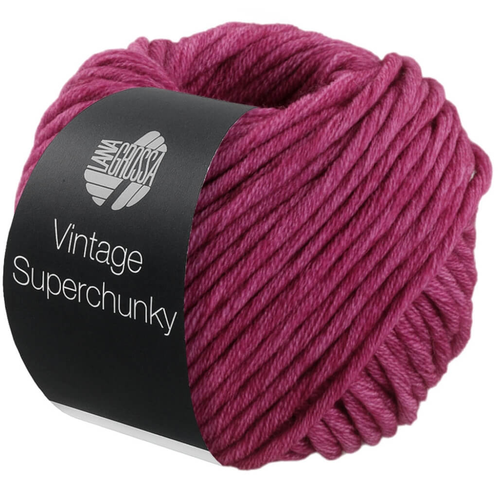 Lana Grossa Vintage Superchunky, Farbe 501 Weinrot – Merino und Schurwolle bei Lieblingsgarn