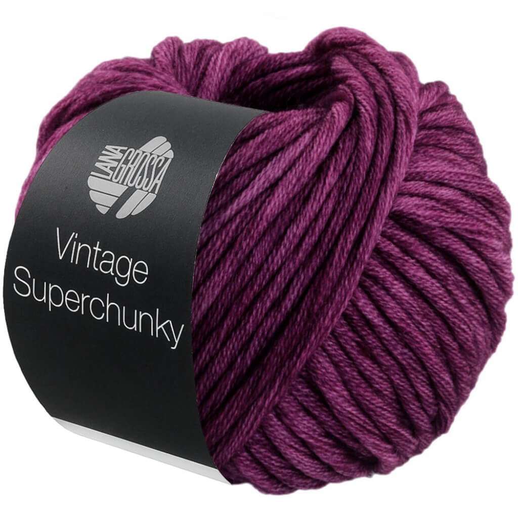 Lana Grossa Vintage Superchunky, Farbe 502 Bordeaux – Merino und Schurwolle bei Lieblingsgarn