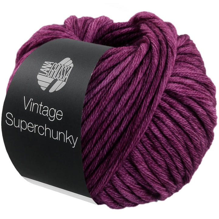 Lana Grossa Vintage Superchunky, Farbe 502 Bordeaux – Merino und Schurwolle bei Lieblingsgarn