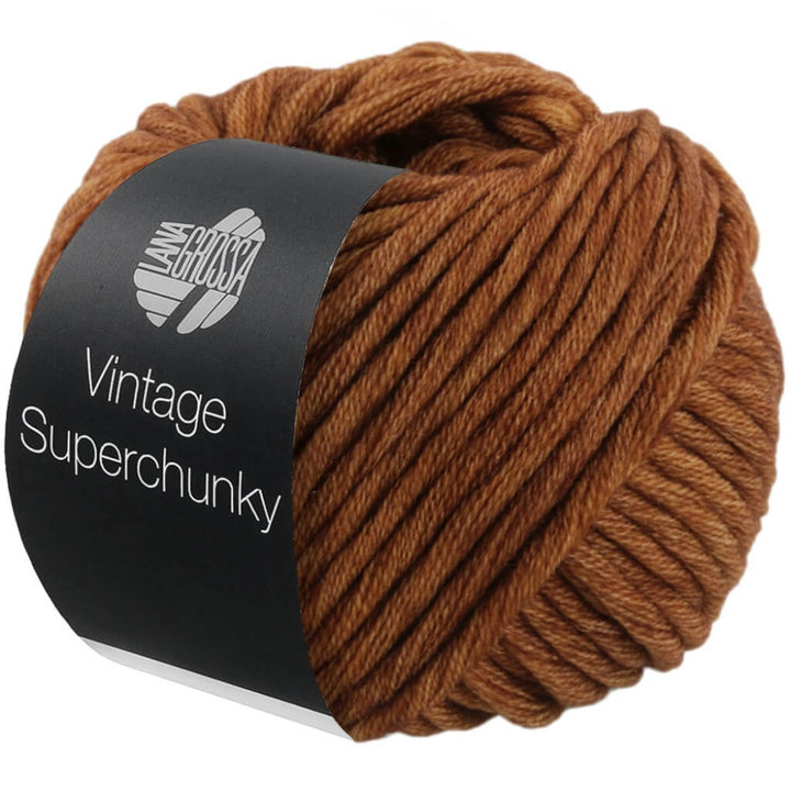 Lana Grossa Vintage Superchunky, Farbe 509 Goldbraun – Merino und Schurwolle bei Lieblingsgarn
