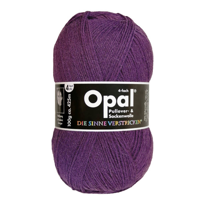 Opal 3072 - Violett Opal Sockenwolle Uni 4-fach 100g Lieblingsgarn