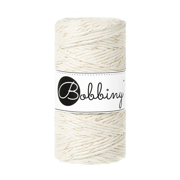 Bobbiny Makramee Garn 3mm, Farbe Golden Natural – Baumwolle bei Lieblingsgarn