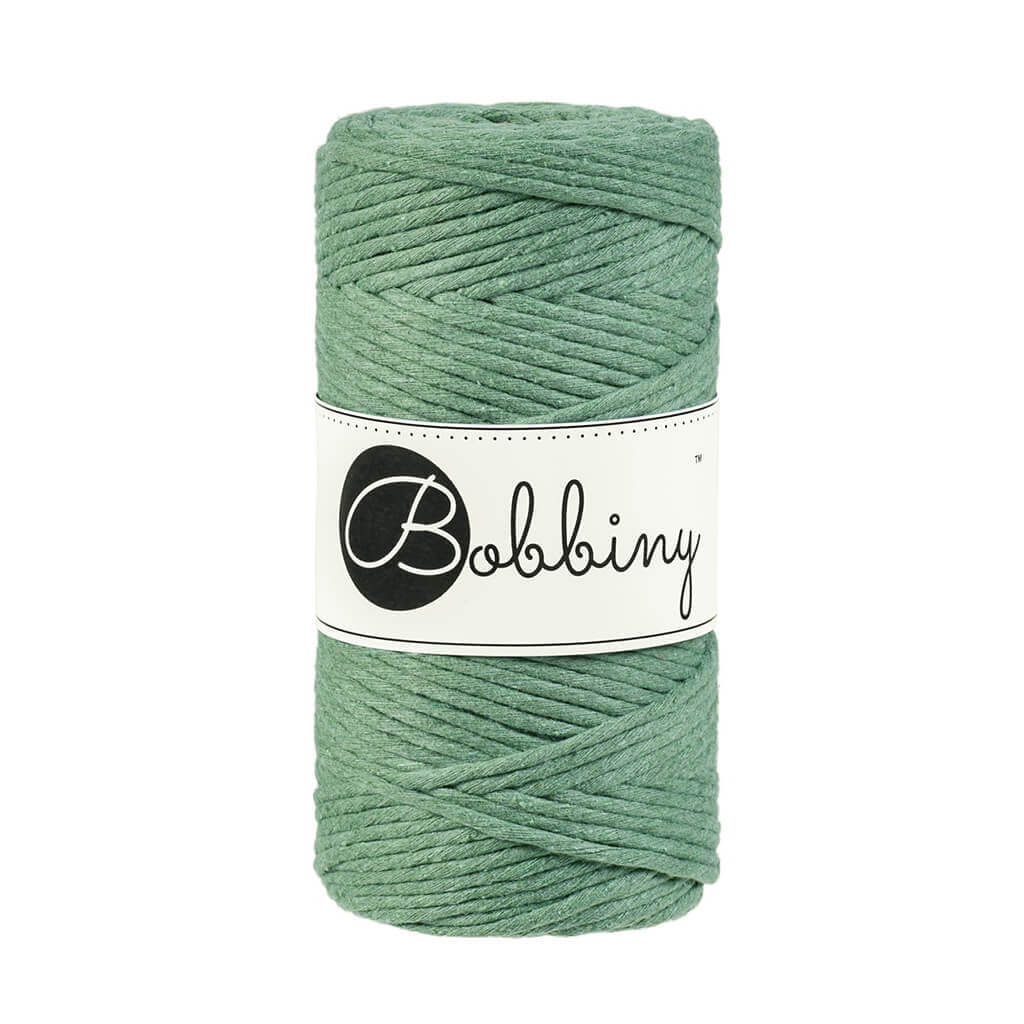 Bobbiny Makramee Garn 3mm, Farbe Eucalyptus Green – Baumwolle bei Lieblingsgarn